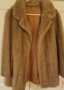 Faux mink coat